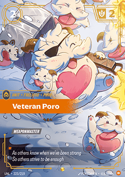 Veteran Poro UNL-223 Showcase NM Englisch Foil