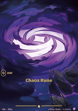 Chaos Rune (V.2) UNL-R05a Showcase NM Englisch Foil