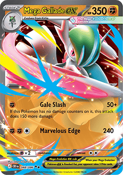 Mega Galagladi ex CRI-048 Double Rare Excellent Deutsch