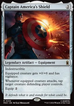 Captain America's Shield MSH-244 Rare Near Mint Englisch Foil