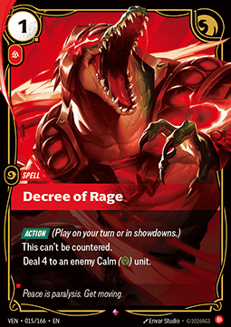 Decree of Rage VEN-015 Rare Near Mint Englisch Foil