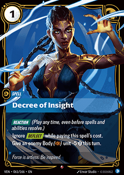 Decree of Insight VEN-061 Rare Near Mint Englisch Foil