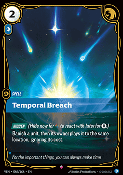 Temporal Breach VEN-066 Rare Excellent Englisch Foil