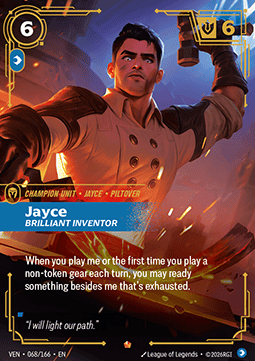 Jayce, Brilliant Inventor (V.1) VEN-068 Epic NM Englisch Foil