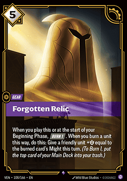 Forgotten Relic VEN-108 Rare Near Mint Englisch Foil