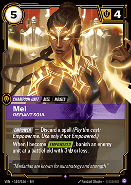 Mel, Defiant Soul (V.1) VEN-110 Rare NM Englisch Foil