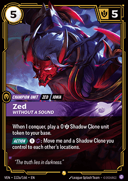 Zed, Without a Sound (V.2) VEN-112a Showcase NM Englisch Foil