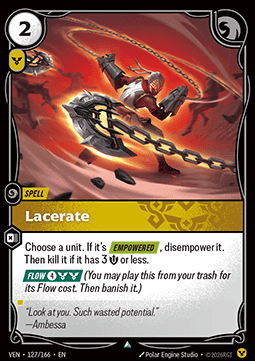 Lacerate VEN-127 Uncommon Near Mint Englisch Foil