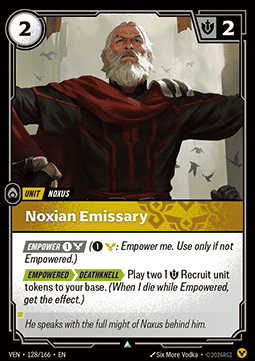 Noxian Emissary VEN-128 Uncommon NM Englisch Foil