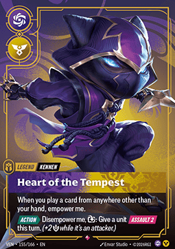Kennen, Heart of the Tempest (V.1) VEN-155 Rare Near Mint Englisch Foil