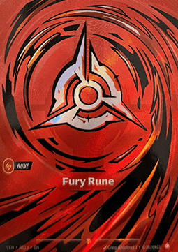 Fury Rune (V.2) VEN-R01a Showcase Near Mint Englisch Foil