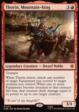 Thorin, Mountain-king HOB-114 Mythic Near Mint Englisch