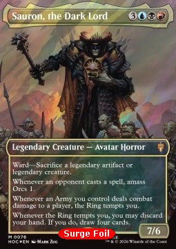 Sauron, the Dark Lord (V.2) HOC-76 Mythic Near Mint Englisch Foil