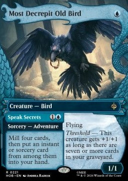 Most Decrepit Old Bird // Speak Secrets (V.1) XHOB-221 Rare Near Mint Englisch Foil