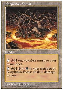 Karplusan Forest 5ED- Rare Played Englisch