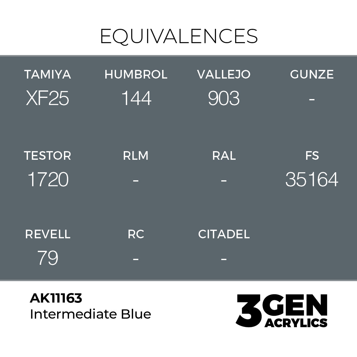 AK Interactive 3GEN Intermediate Blue 17ml