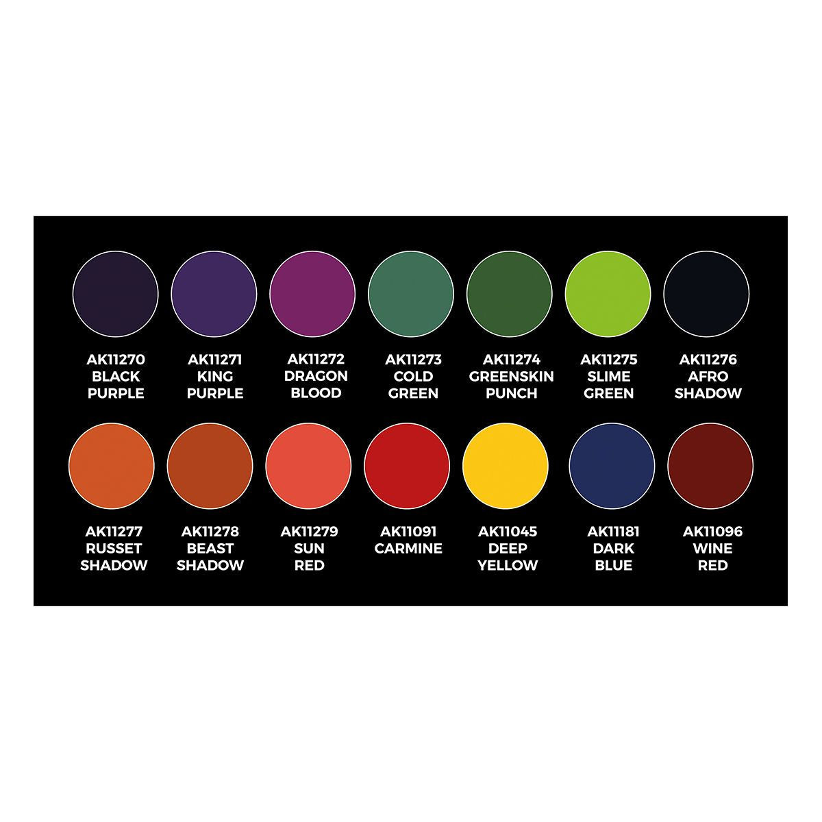 AK Interactive 3GEN High Pigmentation Set 14 Colors