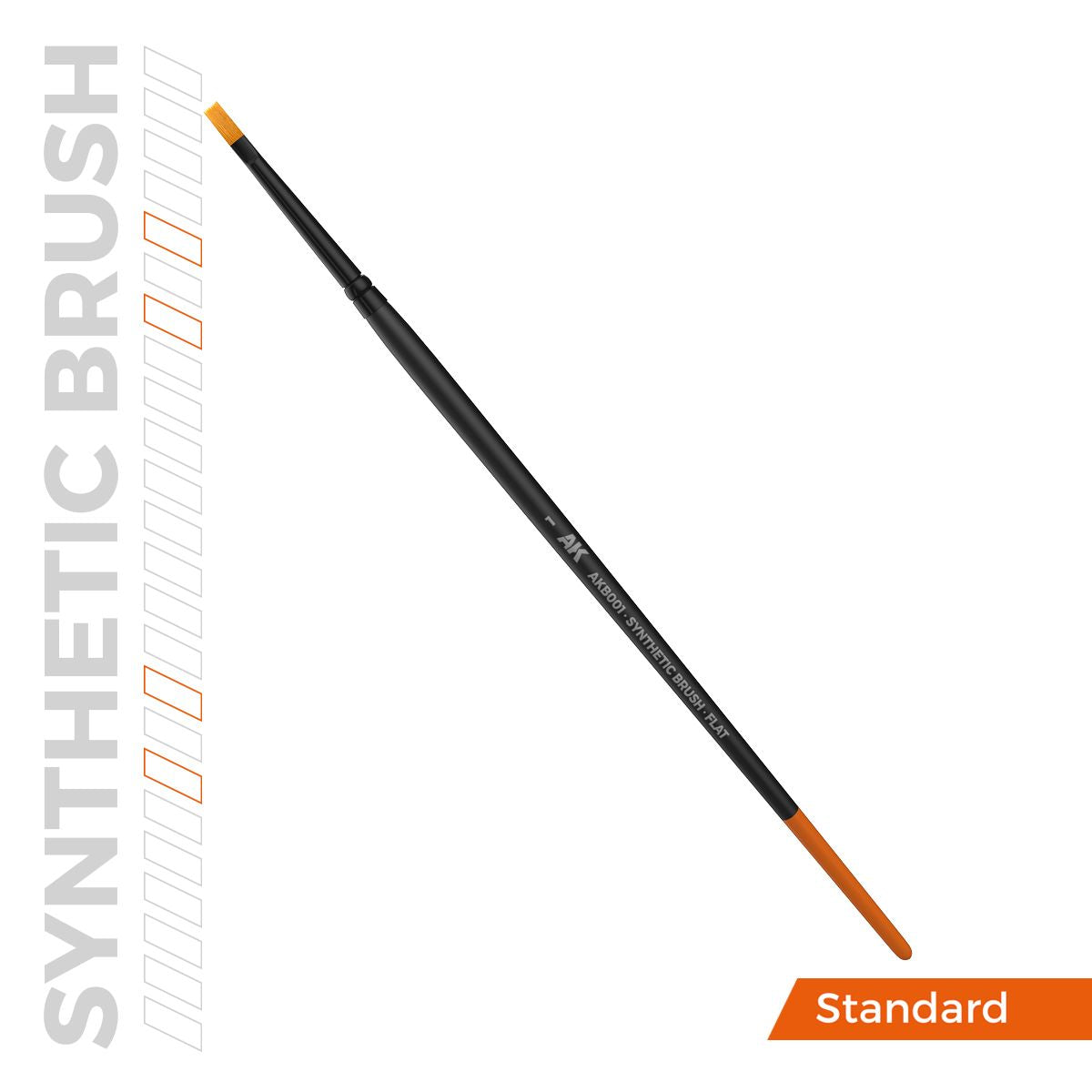 AK Interactive AK SYNTHETIC BRUSH - FLAT 1