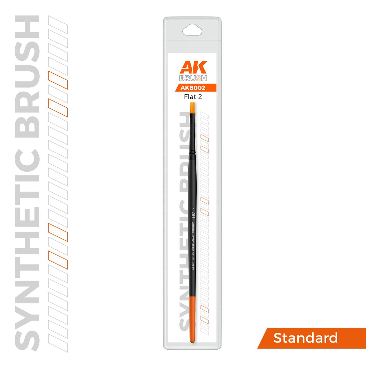AK Interactive AK SYNTHETIC BRUSH - FLAT 2