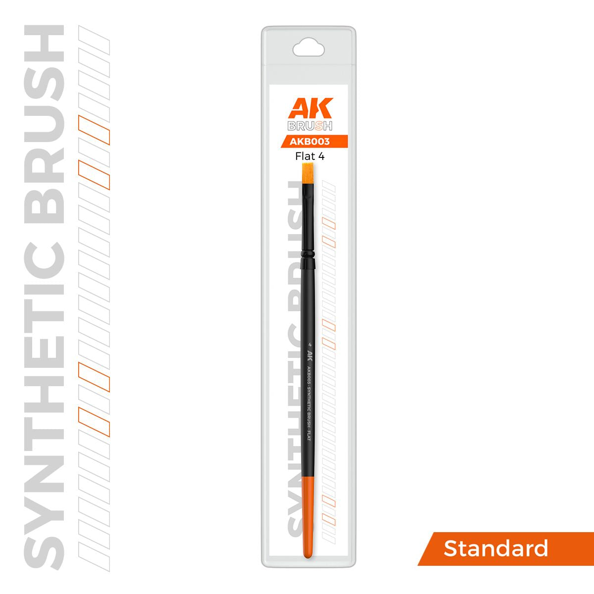 AK Interactive AK SYNTHETIC BRUSH - FLAT 4