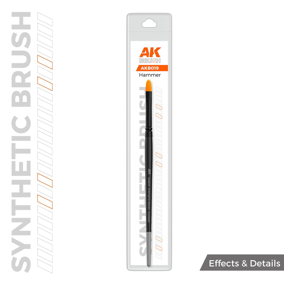 AK Interactive AK SYNTHETIC BRUSH - HAMMER