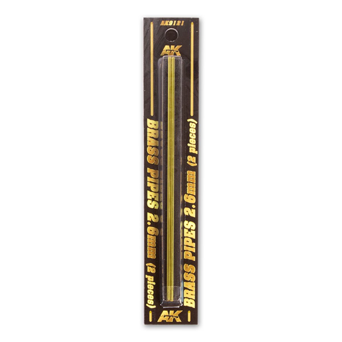 AK Interactive Dioramas BRASS PIPES 2,6mm, 2 units