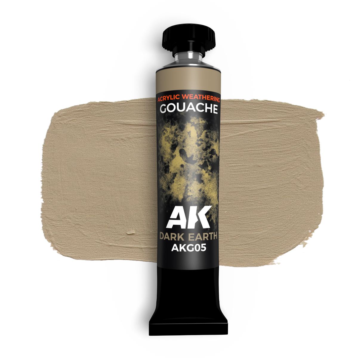 AK Interactive Gouache Paints DARK EARTH - AK GOUACHE 20 ml.