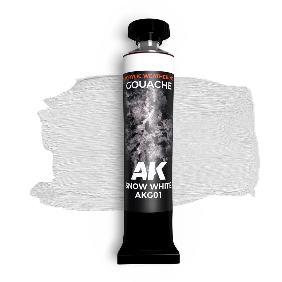 AK Interactive Gouache Paints SNOW WHITE - AK GOUACHE 20 ml