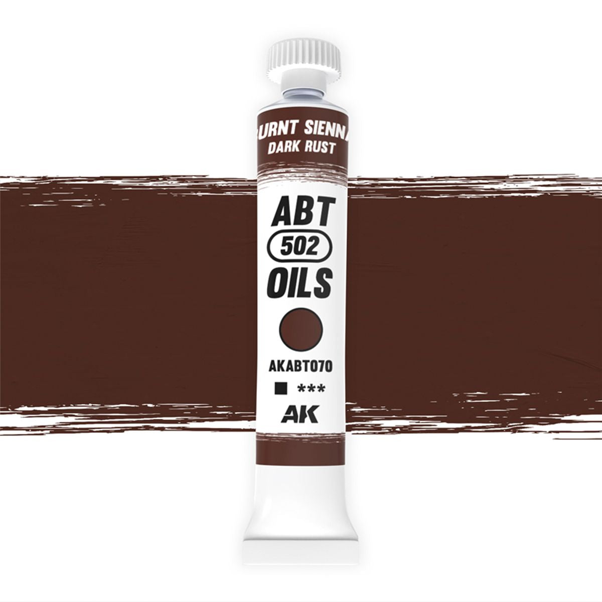 AK Interactive Oil Paints Burnt Sienna / Dark rust