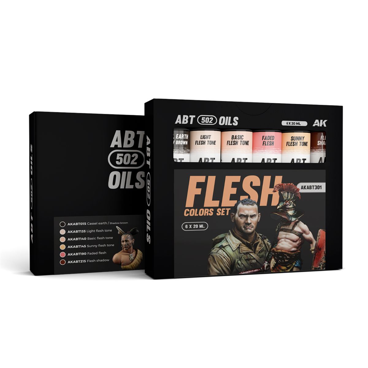 AK Interactive Oil Paints FLESH COLORS SET - ABT 502 OILS