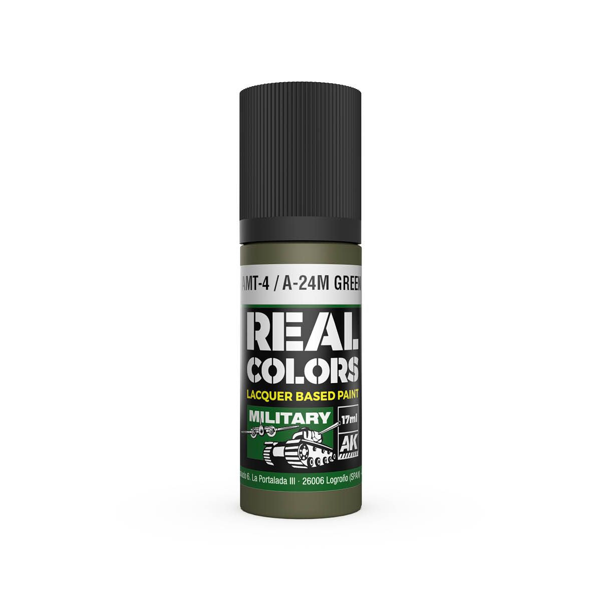 AK Interactive REAL COLORS Amt-4 / A-24M Green 17 ml.