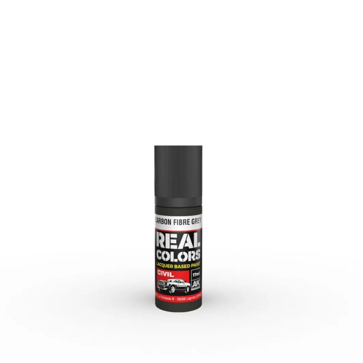 AK Interactive REAL COLORS Carbon Fibre Grey 17 ml.
