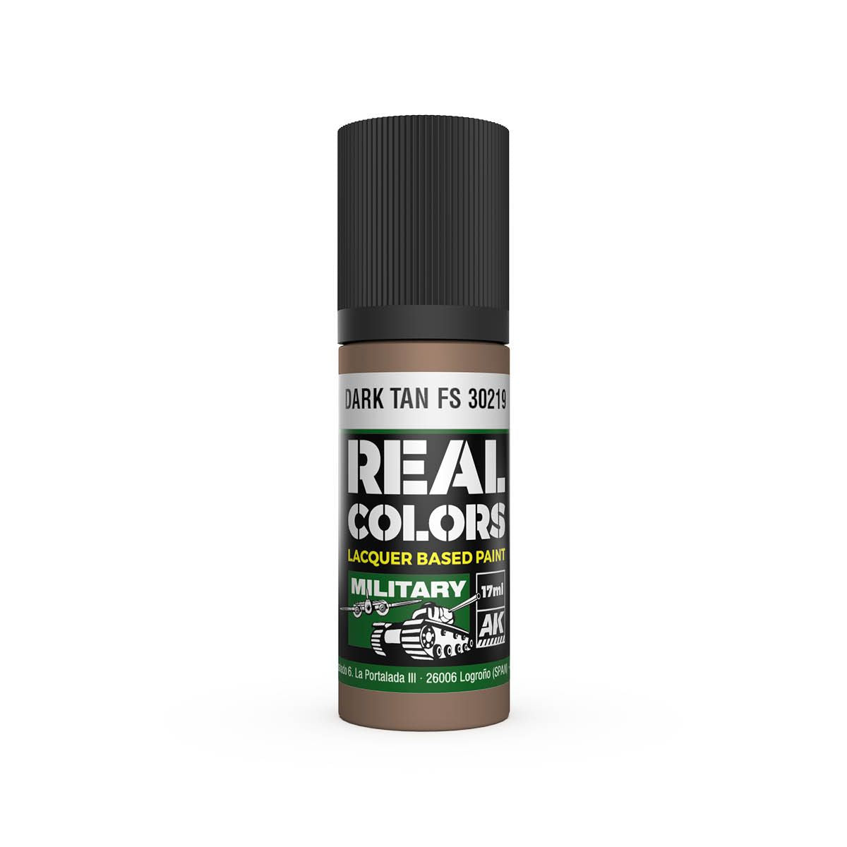 AK Interactive REAL COLORS Dark Tan Fs 30219 17 ml.