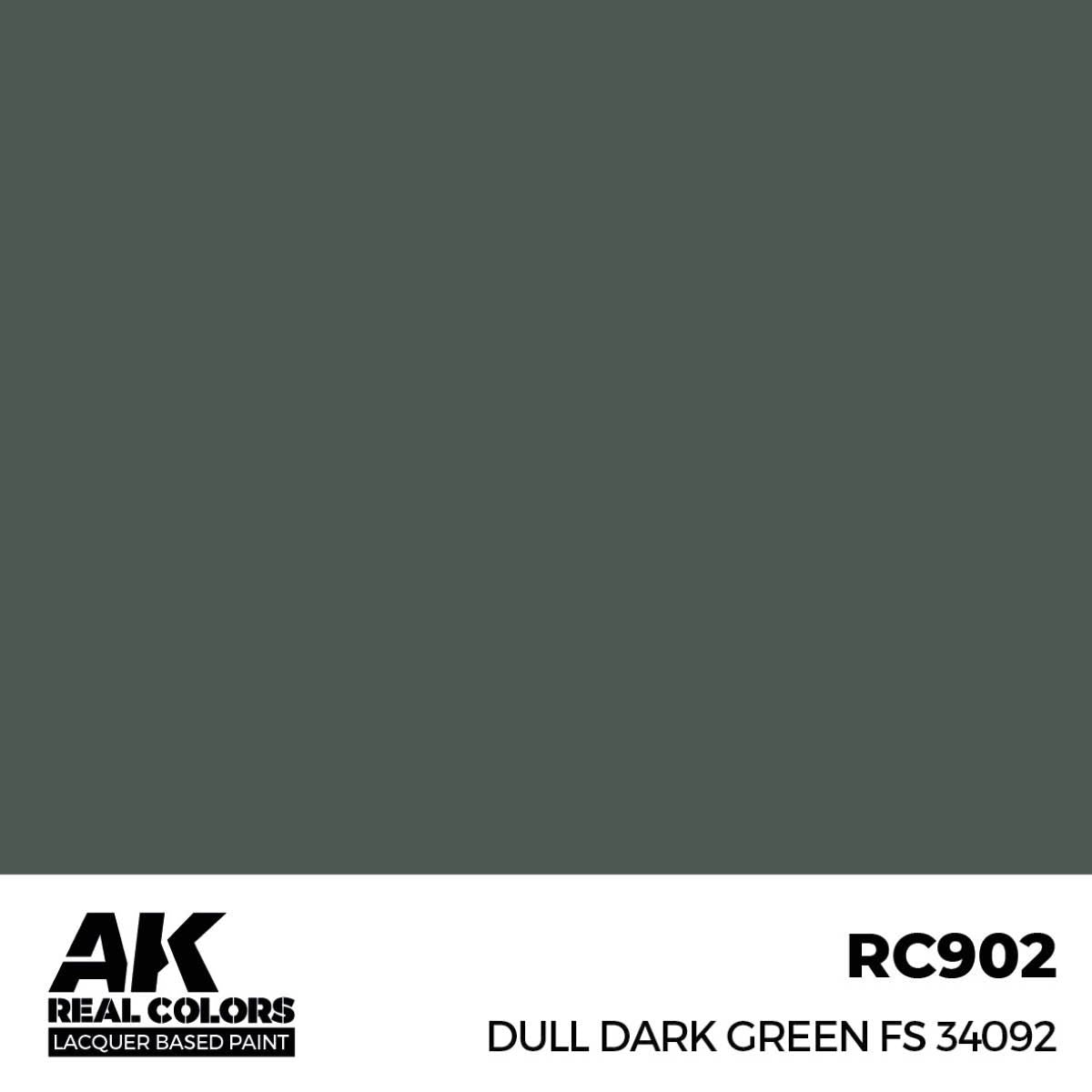 AK Interactive REAL COLORS Dull Dark Green Fs 34092 17 ml.