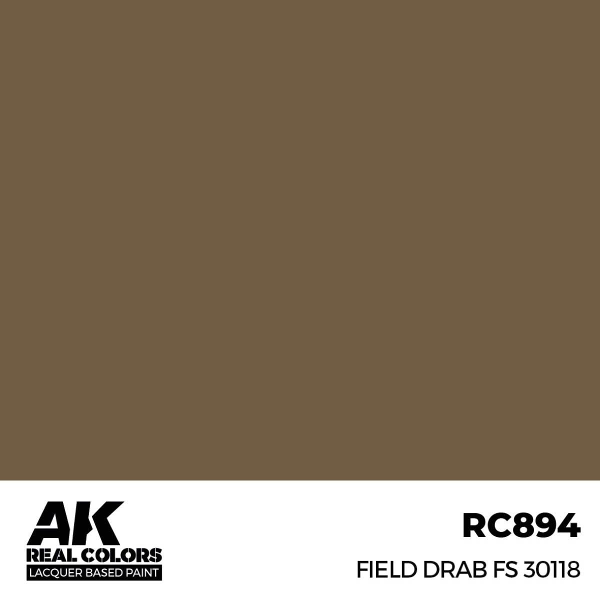 AK Interactive REAL COLORS Field Drab Fs 30118 17 ml.