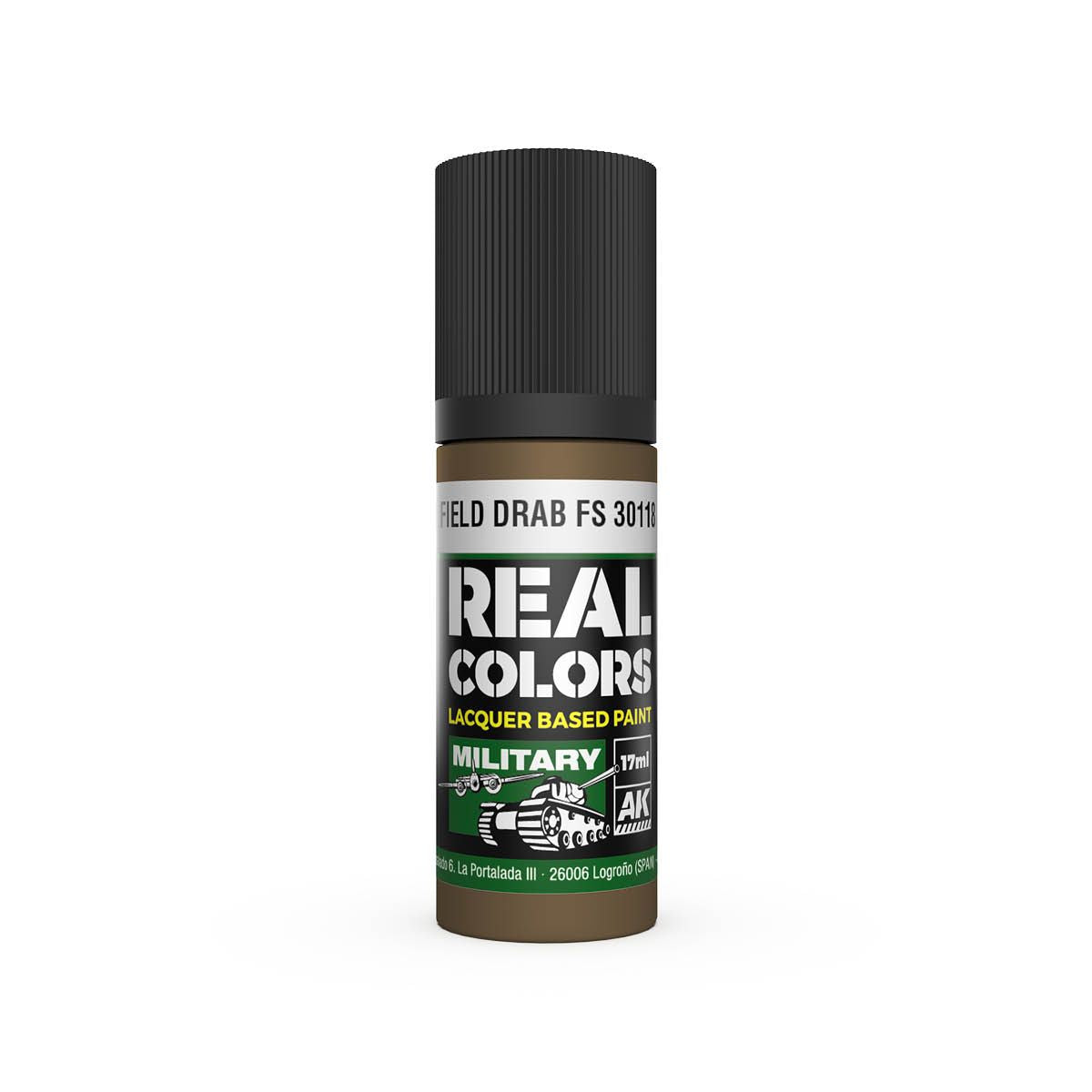 AK Interactive REAL COLORS Field Drab Fs 30118 17 ml.