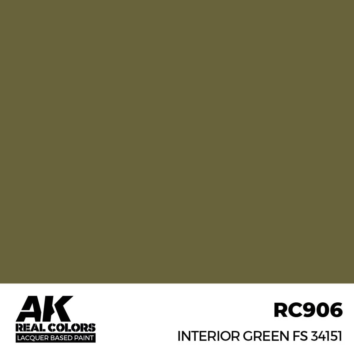 AK Interactive REAL COLORS Interior Green Fs 34151 17 ml.