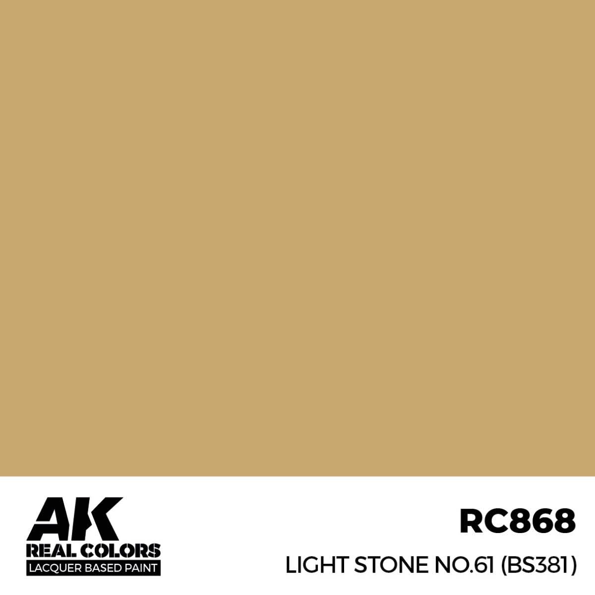 AK Interactive REAL COLORS Light Stone No.61 (Bs381) 17 ml.