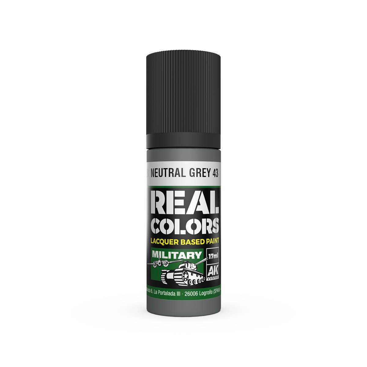 AK Interactive REAL COLORS Neutral Grey 43 17 ml.