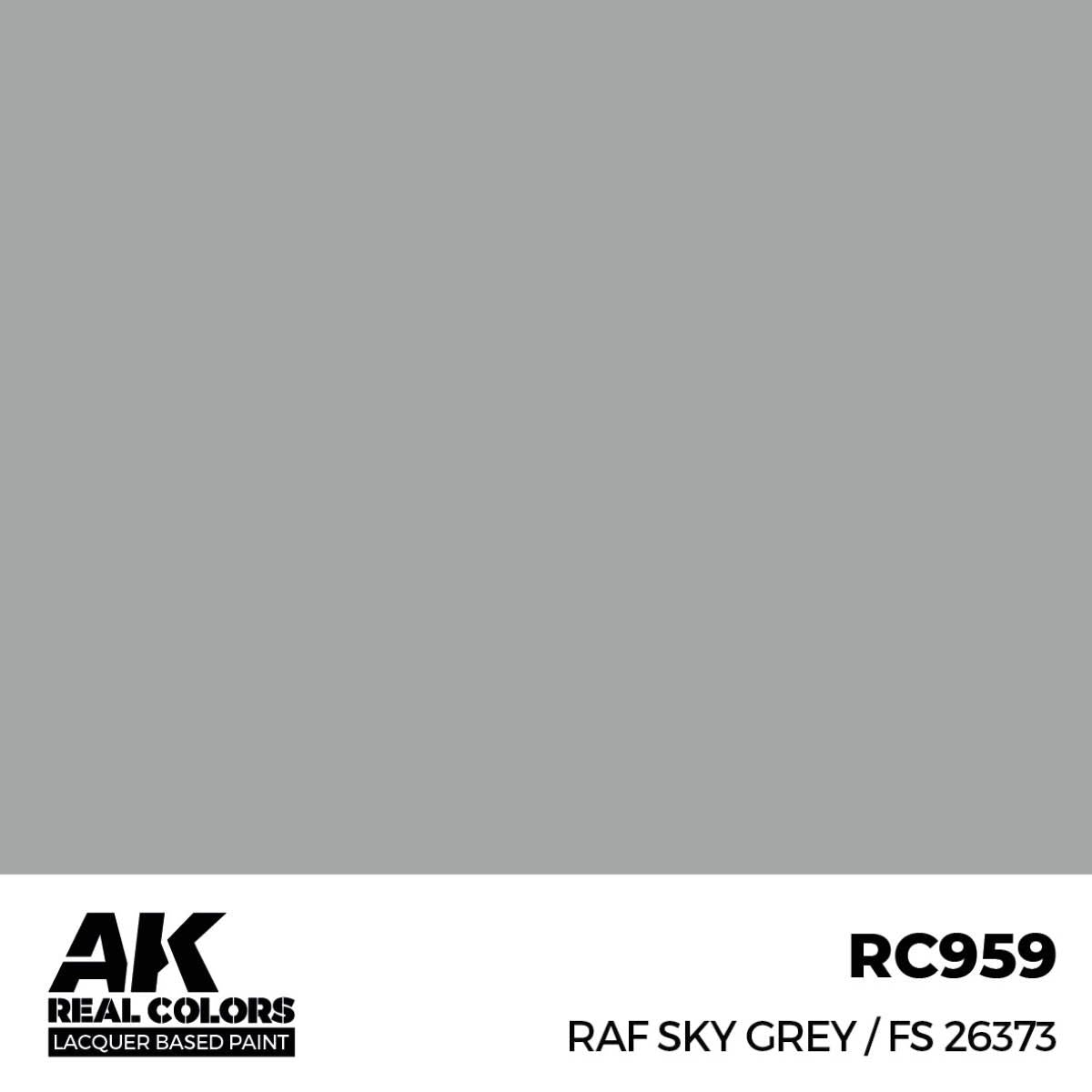 AK Interactive REAL COLORS Raf Sky Grey 17 ml.