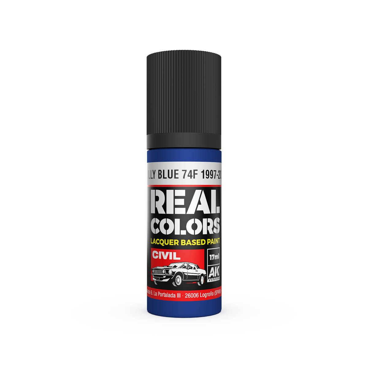 AK Interactive REAL COLORS Rally Blue 74F 1997-2002 17 ml.