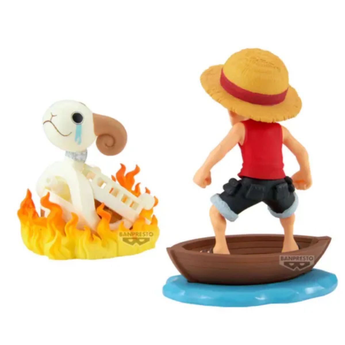 One Piece Monkey D. Luffy & Going Merry WCF Log Stories (8cm)