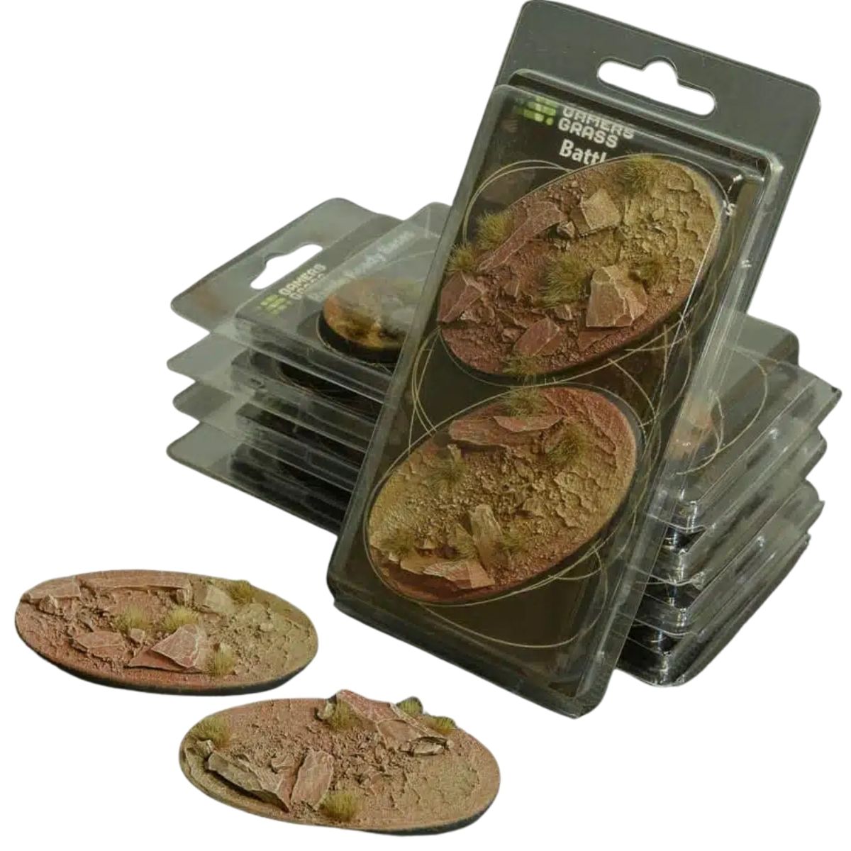 Gamers Grass Badlands Bases, Oval 90mm (x2)