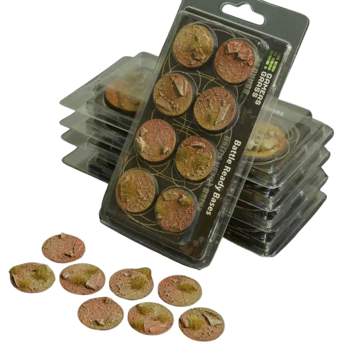 Gamers Grass Badlands Bases, Round 32mm (x8)