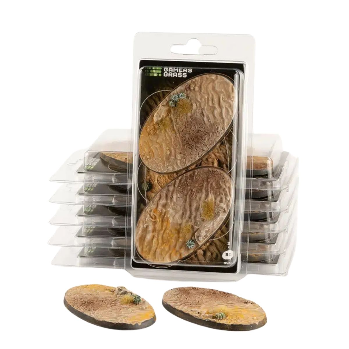 Gamers Grass Deserts of Maahl Bases, Oval 90mm (x2)