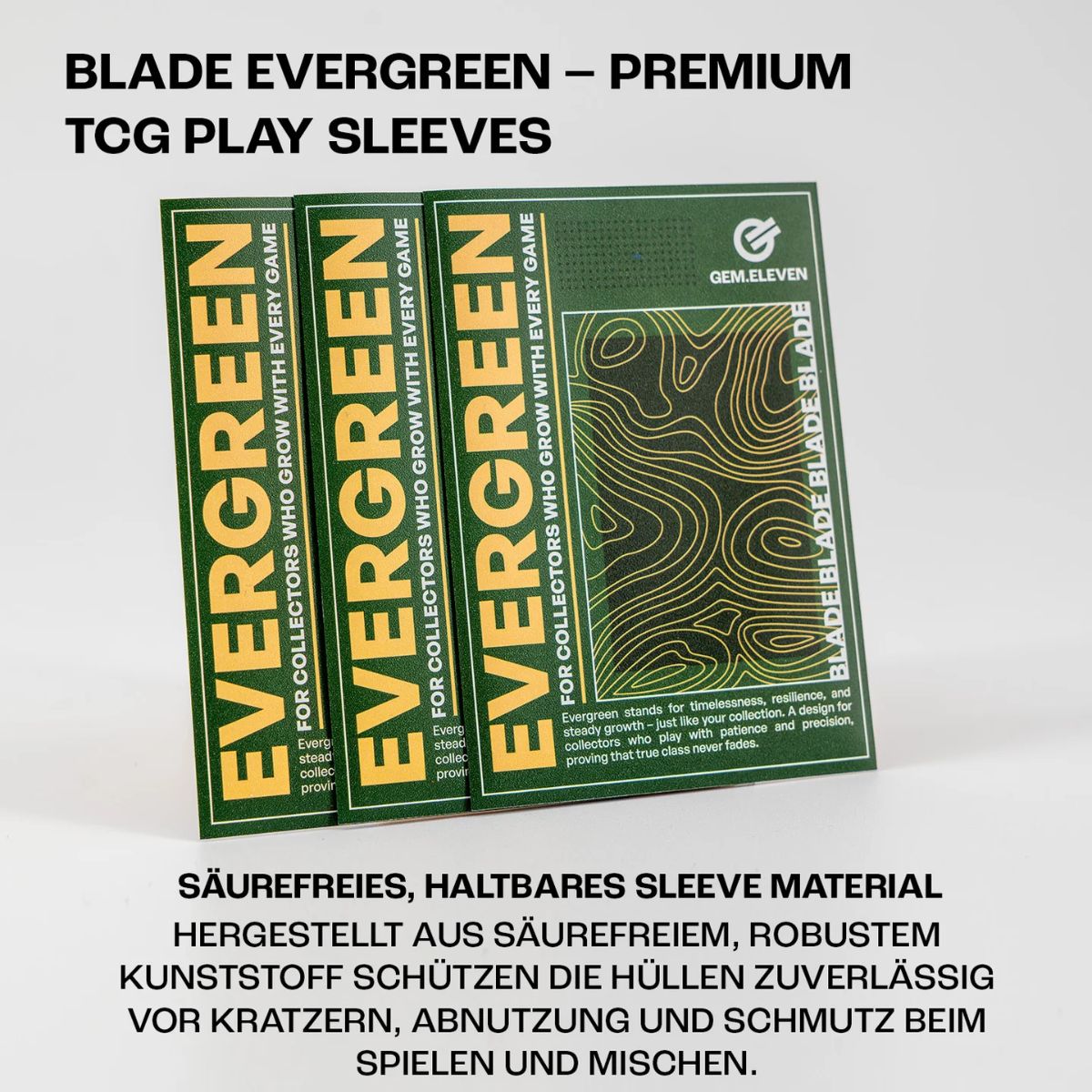 Gem.Eleven Blade Evergreen Sleeves 100 Sleeves
