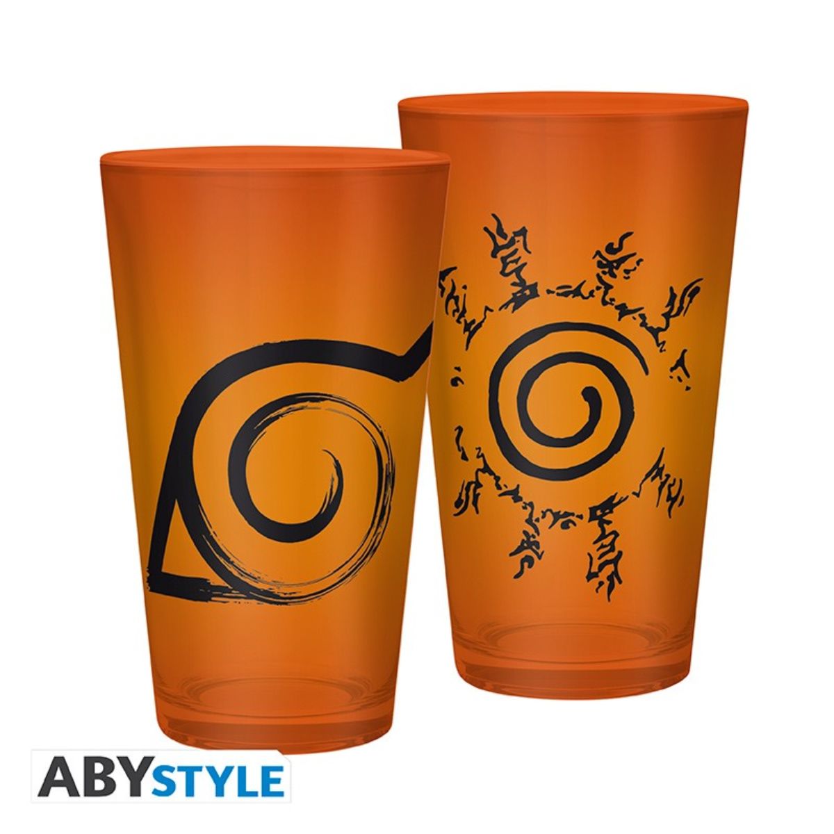 Naruto Shippuden Large Glass 400ml Konoha & Seal Box
