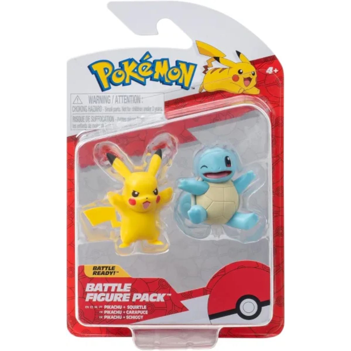 Pokémon Battle Figure First Partner Squirtle & Pikachu 2 Pack