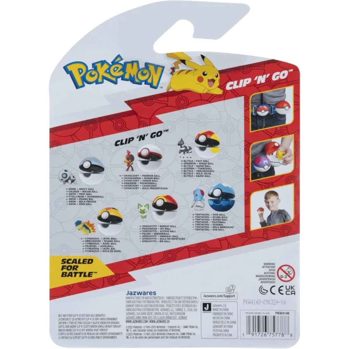 Pokémon Clip 'N' Go Knarbon mit Premierball