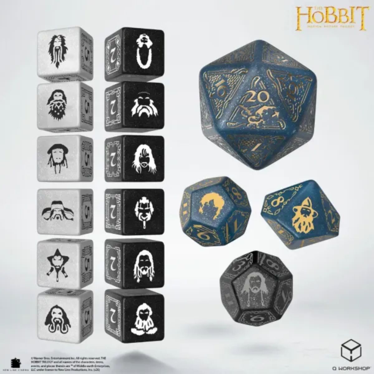 Q-Workshop Aether Vale Dawn The Hobbit TCG Dice Set